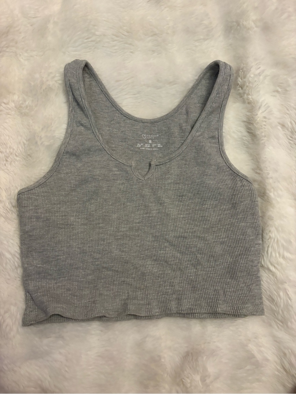 Primark Gray Ribbed Tank Top